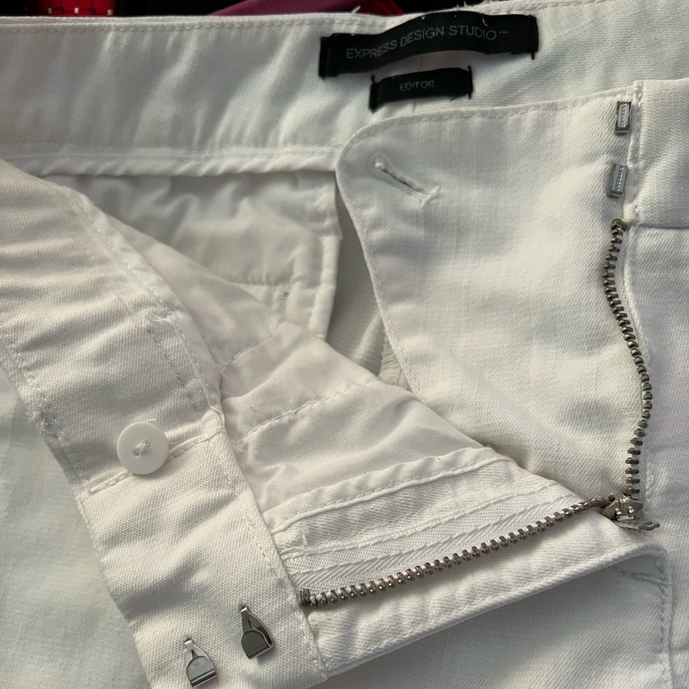 Express Design Studio Withe pants Size 8 - Picture 5 of 7